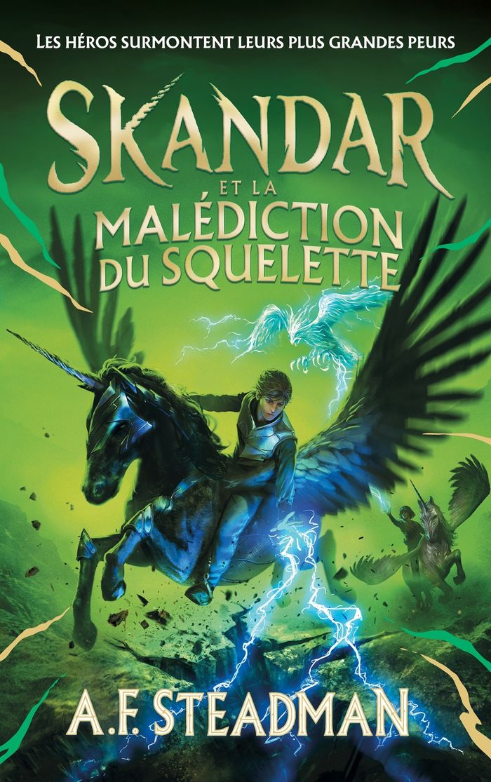 Couverture du livre « Skandar et la malédiction du squelette » de A. F. Steadman, librairie Les Contes Infusés à Corte