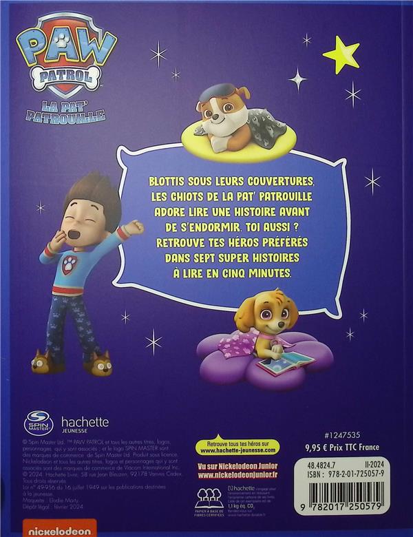 Quatrième de couverture de « Paw patrol, la Pat' patrouille »