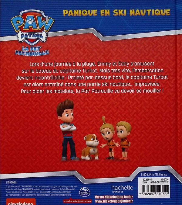 Quatrième de couverture de « Panique en ski nautique »