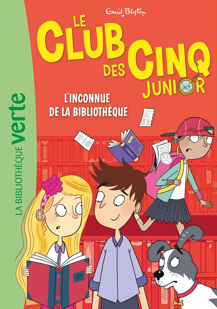 Couverture du livre « L'inconnue de la bibliothèque » de Enid Blyton, librairie Les Contes Infusés à Corte