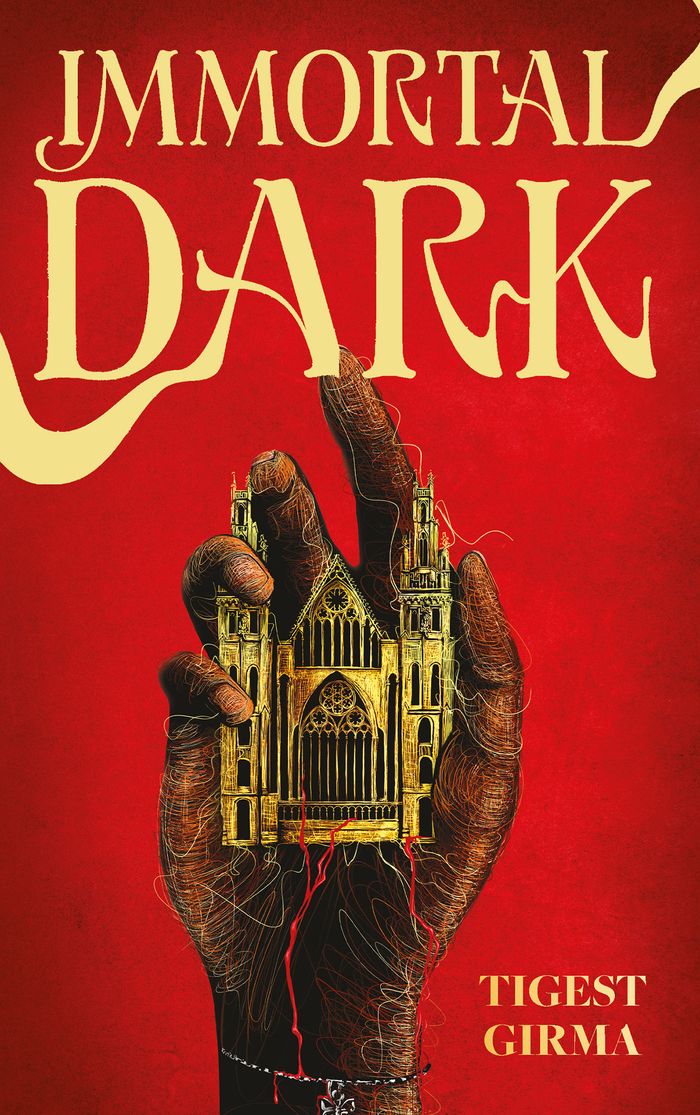Couverture du livre « Immortal dark » de Tigest Girma, librairie Les Contes Infusés à Corte