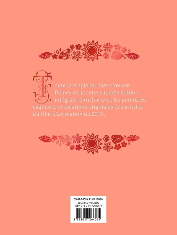Quatrième de couverture de « VAIANA - LES CHEFS-D'OEUVRE ILLUSTRES DISNEY - DISNEY PRINCESSES »