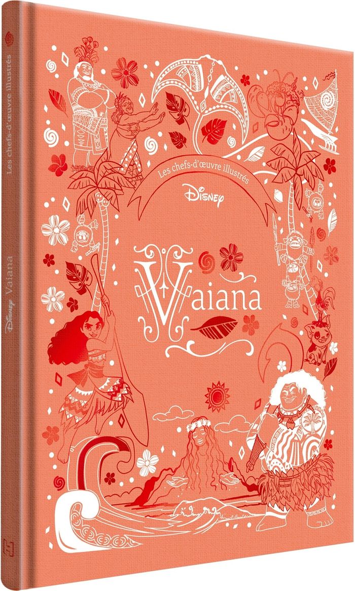 Couverture : VAIANA - LES CHEFS-D'OEUVRE ILLUSTRES DISNEY - DISNEY PRINCESSES