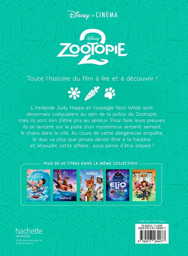 Quatrième de couverture de « Zootopie 2 »