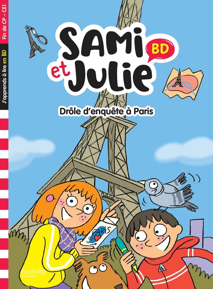 Couverture du livre « Drôle d'enquête à Paris », librairie Les Contes Infusés à Corte