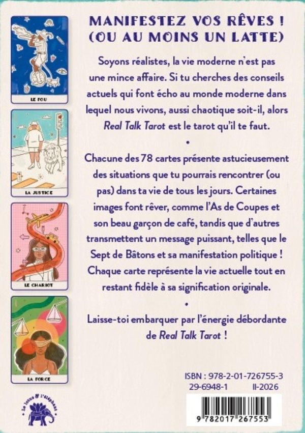 Quatrième de couverture de « Real talk tarot »