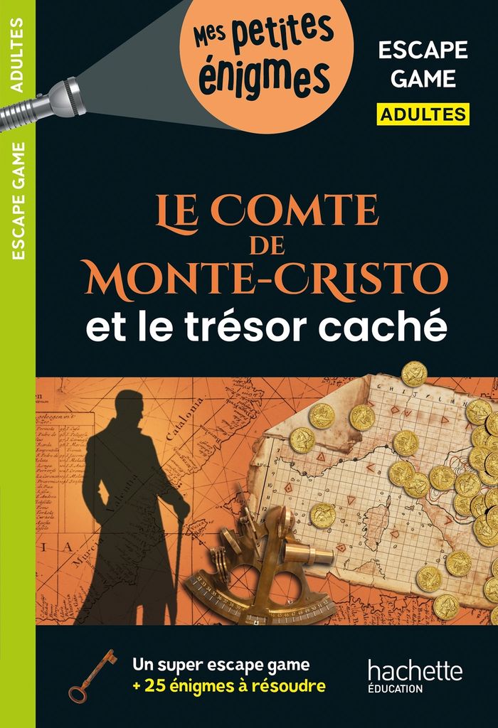 Couverture du livre « Le comte de Monte-Cristo et le trésor caché : escape game » de Arnaud Cebollada, librairie Les Contes Infusés à Corte