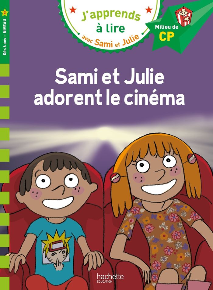 Couverture du livre « Sami et Julie adorent le cinéma », librairie Les Contes Infusés à Corte