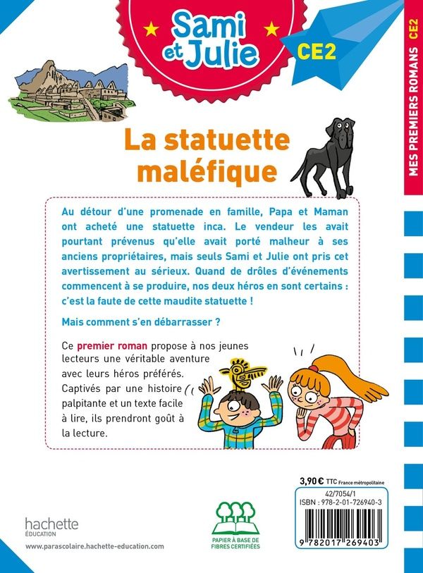 Quatrième de couverture de « La statuette maléfique »