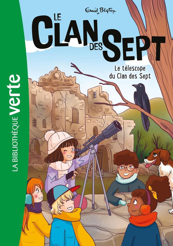 Couverture du livre « Le télescope du clan des Sept » de Enid Blyton, librairie Les Contes Infusés à Corte