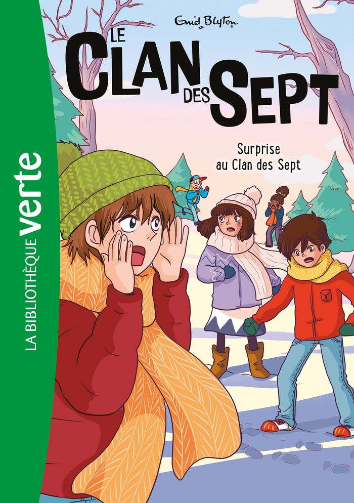 Couverture du livre « Surprise au clan des Sept » de Enid Blyton, librairie Les Contes Infusés à Corte