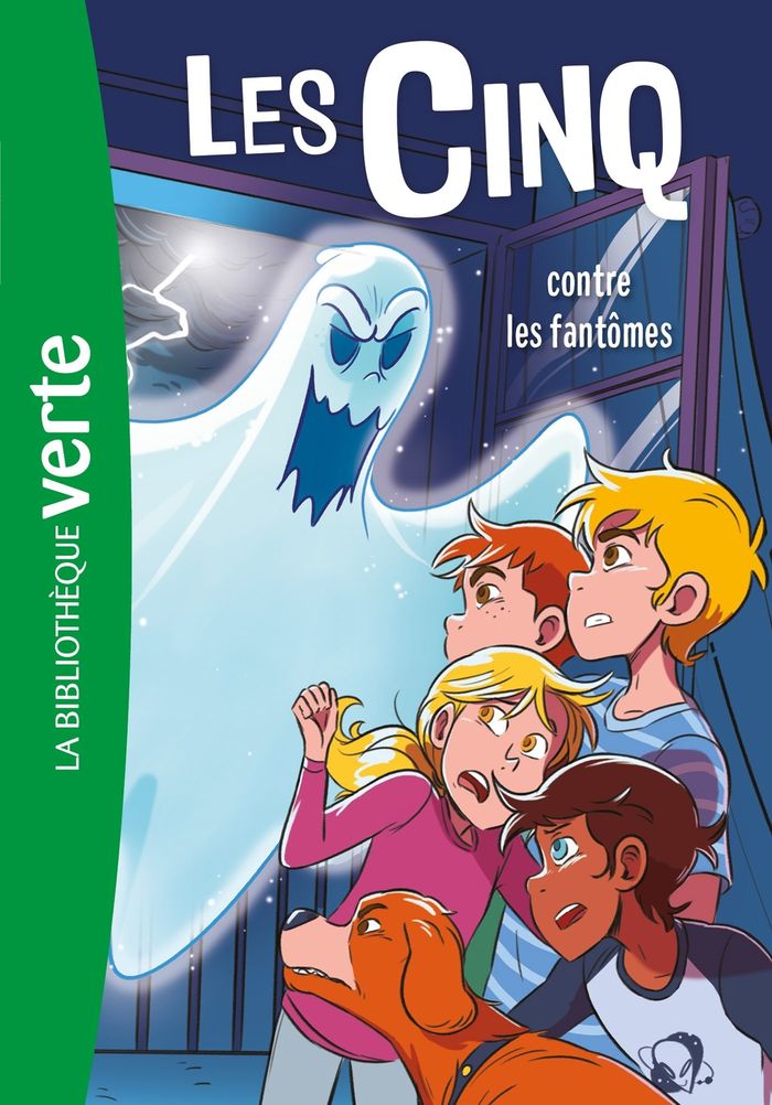 Couverture du livre « Les Cinq contre les fantômes » de Claude Voilier, librairie Les Contes Infusés à Corte