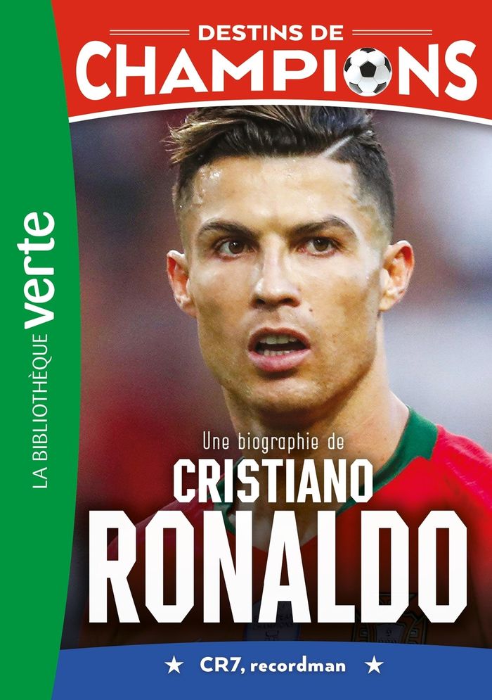 Couverture du livre « Une biographie de Cristiano Ronaldo : CR7, recordman » de Luca Caioli, librairie Les Contes Infusés à Corte