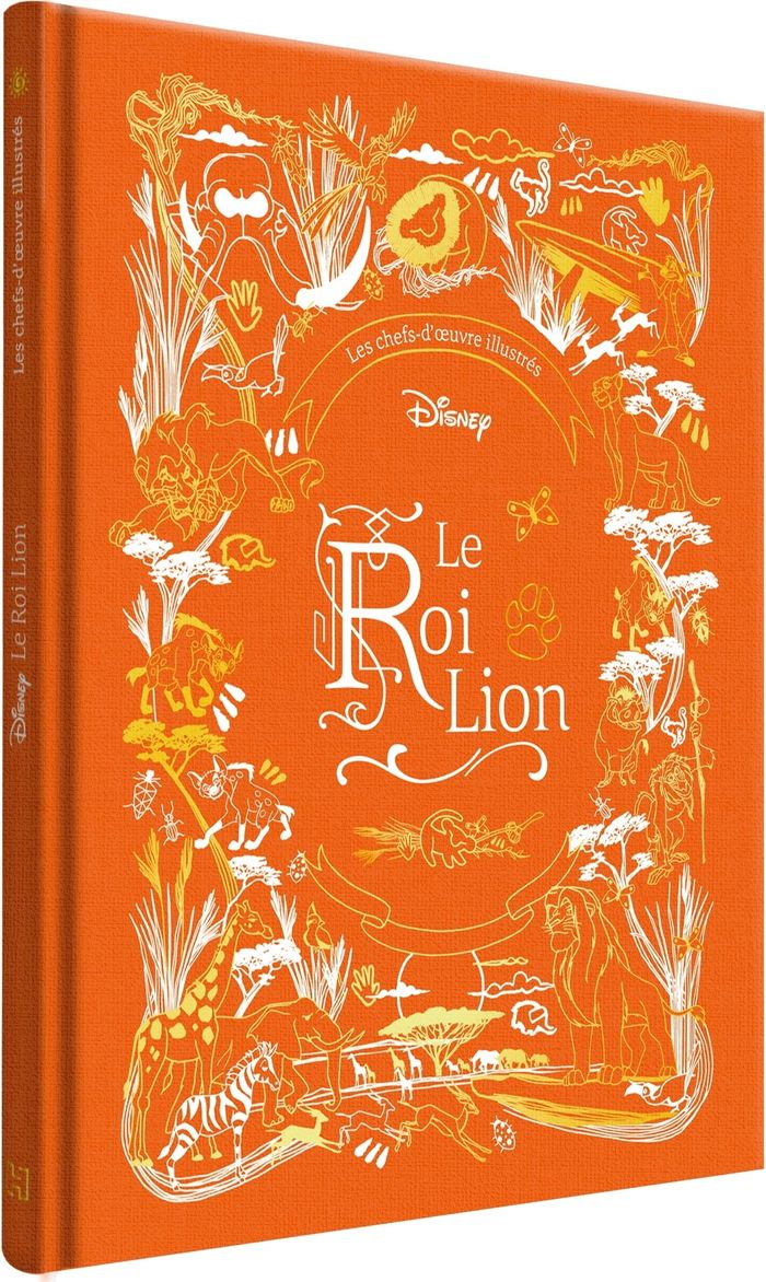 Couverture du livre « LE ROI LION - LES CHEFS-D'OEUVRE ILLUSTRES DISNEY » de Xxx, librairie Les Contes Infusés à Corte