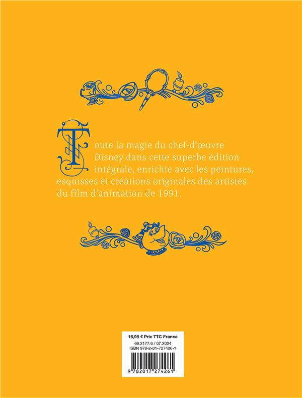 Quatrième de couverture de « LA BELLE ET LA BETE - LES CHEFS-D'OEUVRE ILLUSTRES DISNEY - DISNEY PRINCESSES »