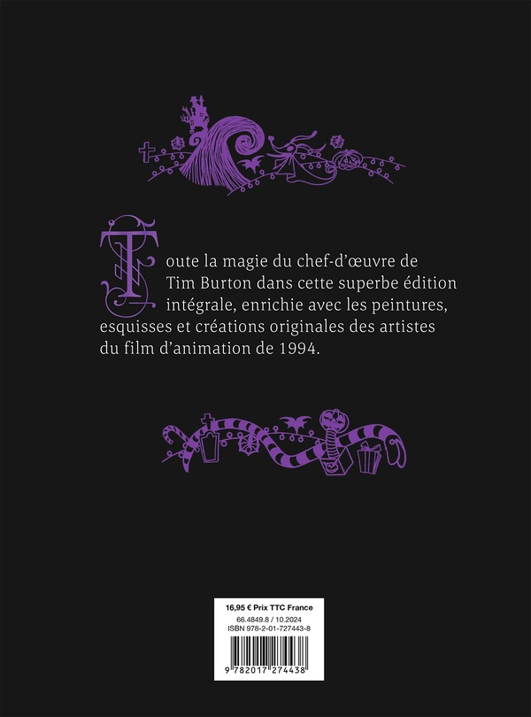 Quatrième de couverture de « L'ETRANGE NOEL DE MONSIEUR JACK - LES CHEFS-D'OEUVRE ILLUSTRES DISNEY »