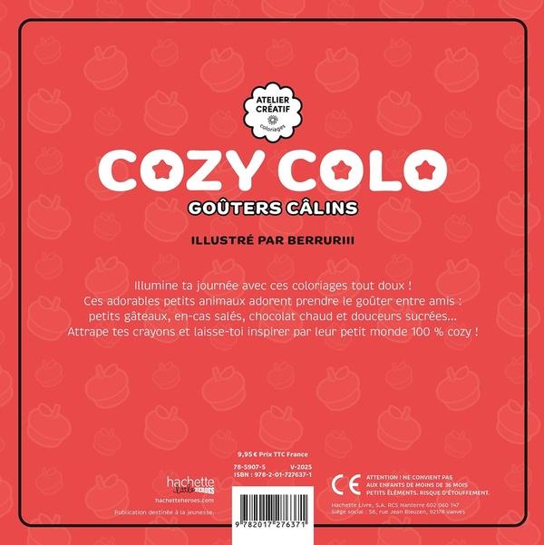 Quatrième de couverture de « COZY COLO - GOUTERS CALINS »