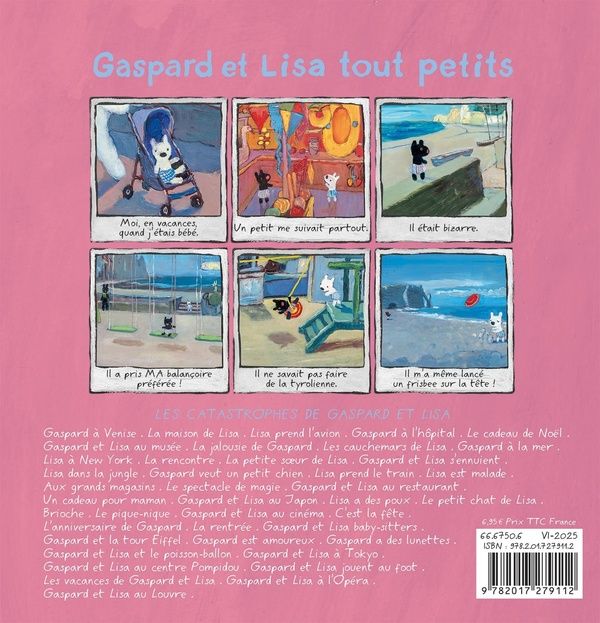 Quatrième de couverture de « Gaspard et Lisa tout petits »