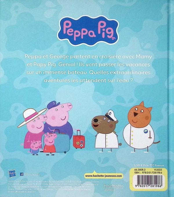 Quatrième de couverture de « En vacances avec Mamy et Papy Pig »