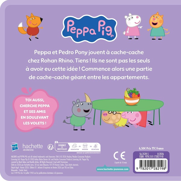 Quatrième de couverture de « Peppa Pig : Partie de cache-cache géant »