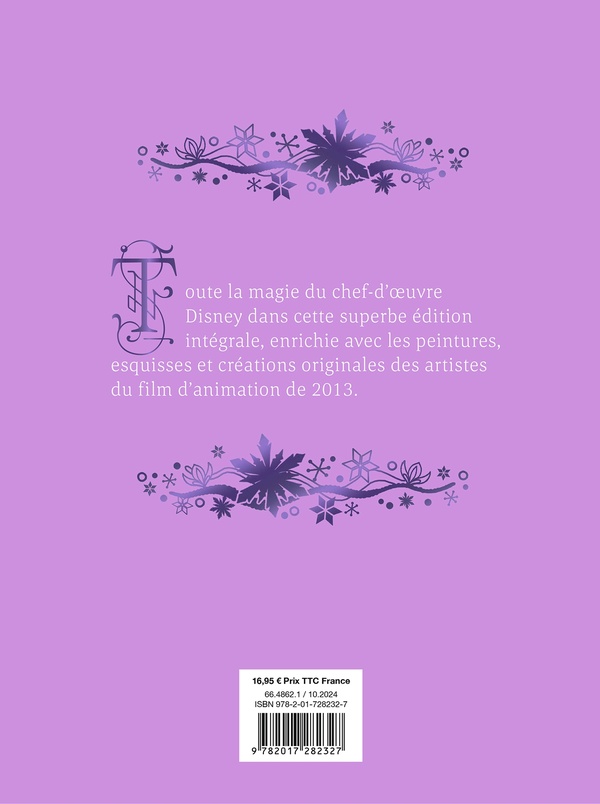 Quatrième de couverture de « LA REINE DES NEIGES - LES CHEFS-D'OEUVRE ILLUSTRES DISNEY »