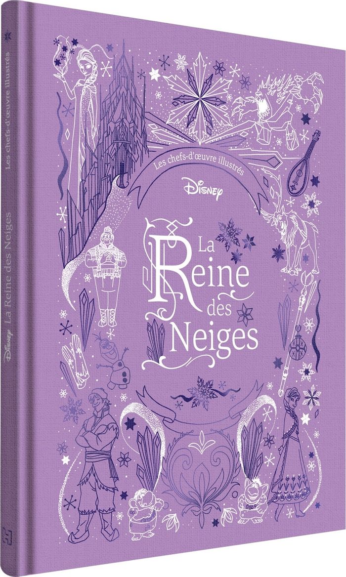 Couverture du livre « LA REINE DES NEIGES - LES CHEFS-D'OEUVRE ILLUSTRES DISNEY » de Xxx, librairie Les Contes Infusés à Corte
