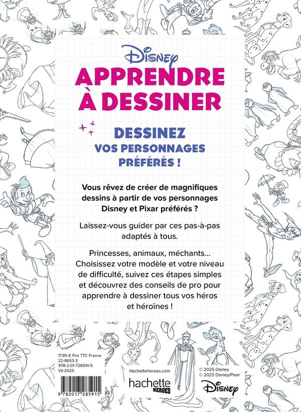 Quatrième de couverture de « Apprendre à dessiner : + de 60 pas-à-pas illustrés »