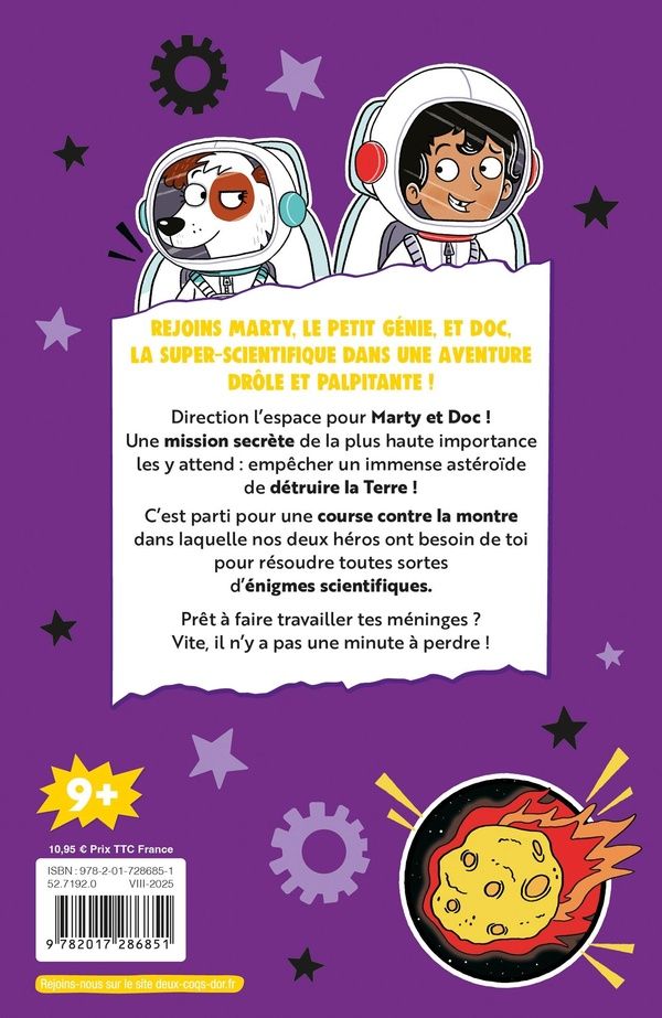 Quatrième de couverture de « Mission dans l'espace »