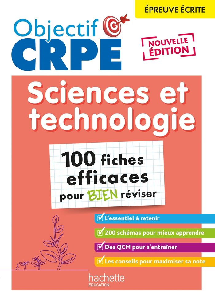Couverture du livre « Sciences et technologie : 100 fiches efficaces pour bien réviser » de Sébastien Dessaint, librairie Les Contes Infusés à Corte
