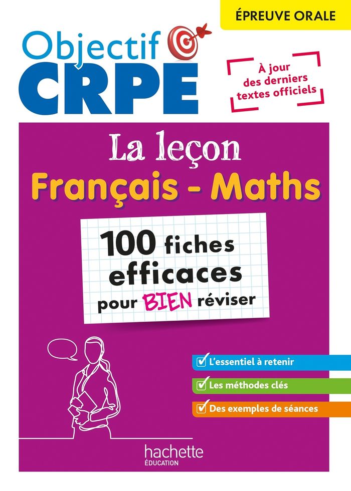 Couverture du livre « La leçon français, maths : 100 fiches efficaces pour bien réviser » de [Laurence Breton, librairie Les Contes Infusés à Corte