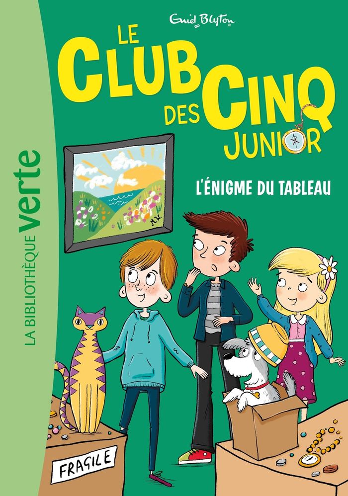 Couverture du livre « L'énigme du tableau » de Enid Blyton, librairie Les Contes Infusés à Corte