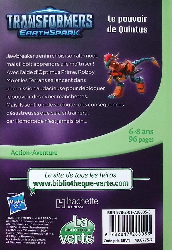 Quatrième de couverture de « Le pouvoir de Quintus »