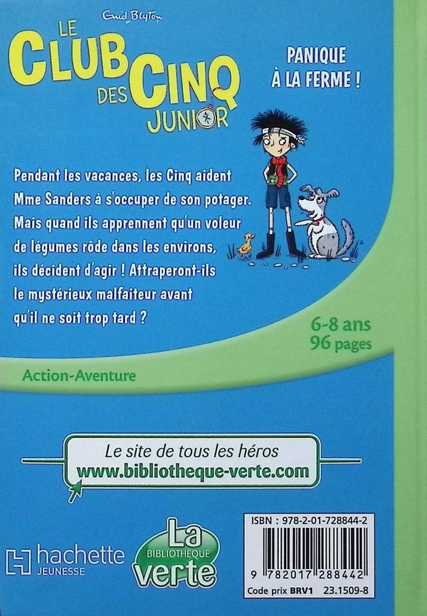 Quatrième de couverture de « Panique à la ferme ! »