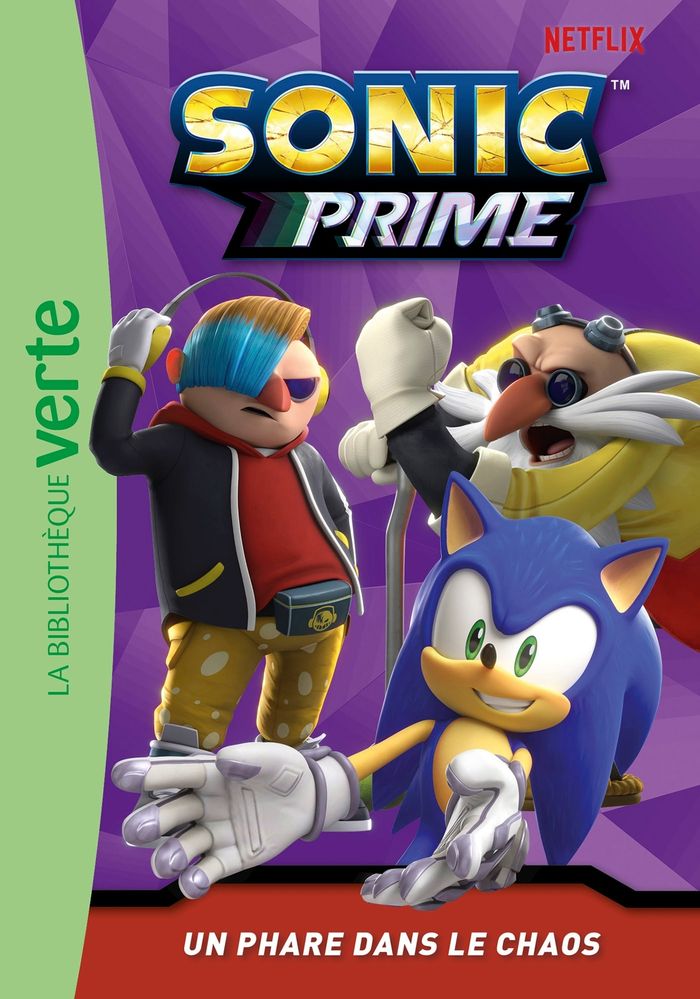 Couverture du livre « Sonic Prime : Un phare dans le Chaos », librairie Les Contes Infusés à Corte