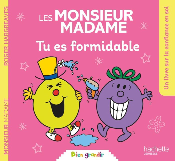 Couverture du livre « Tu es formidable » de [d'après un] concept original de Roger Hargreaves, librairie Les Contes Infusés à Corte