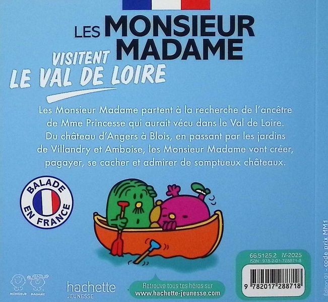 Quatrième de couverture de « Les monsieur madame visitent le Val de Loire »