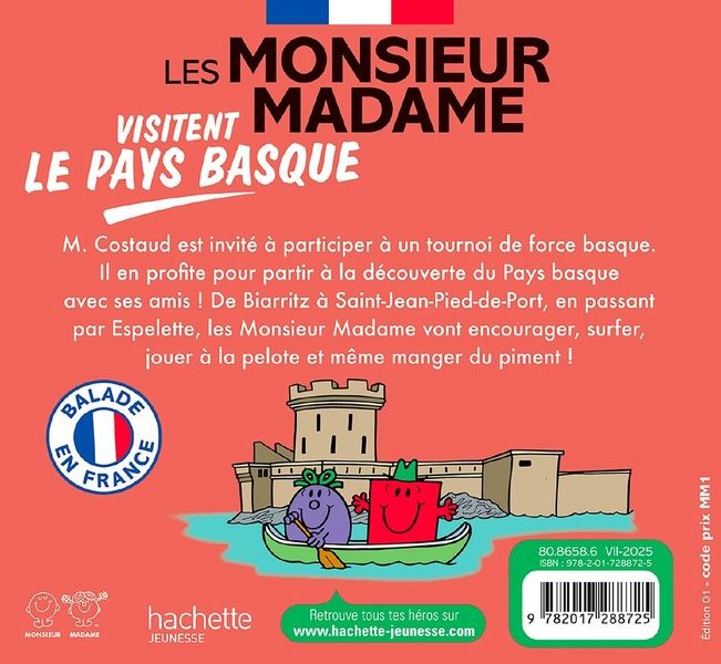 Quatrième de couverture de « Les monsieur madame visitent le Pays basque »