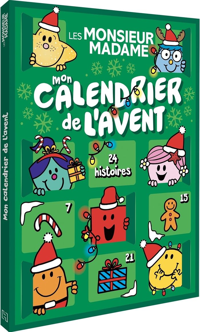 Couverture du livre « Les Monsieur Madame : mon calendrier de l'Avent » de Sanrio, librairie Les Contes Infusés à Corte