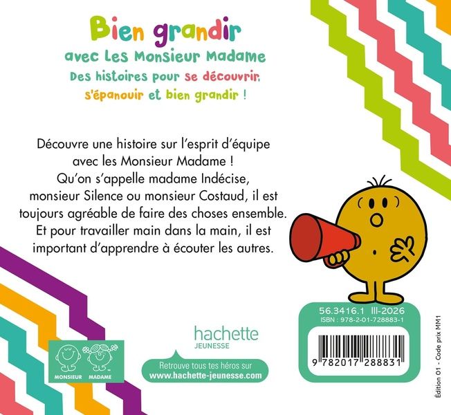 Quatrième de couverture de « Les Monsieur Madame - : Ensemble, on est plus forts »
