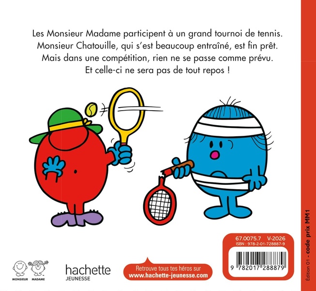 Quatrième de couverture de « LES MONSIEUR MADAME JOUENT AU TENNIS »