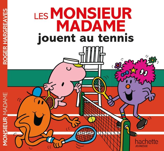 Couverture du livre « LES MONSIEUR MADAME JOUENT AU TENNIS » de Sanrio, librairie Les Contes Infusés à Corte