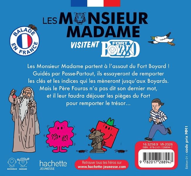 Quatrième de couverture de « LES MONSIEUR MADAME VISITENT FORT BOYARD »