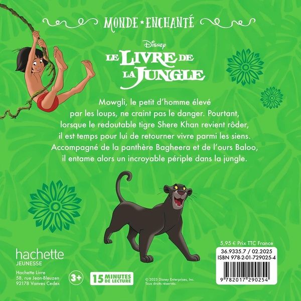 Quatrième de couverture de « Le livre de la jungle »