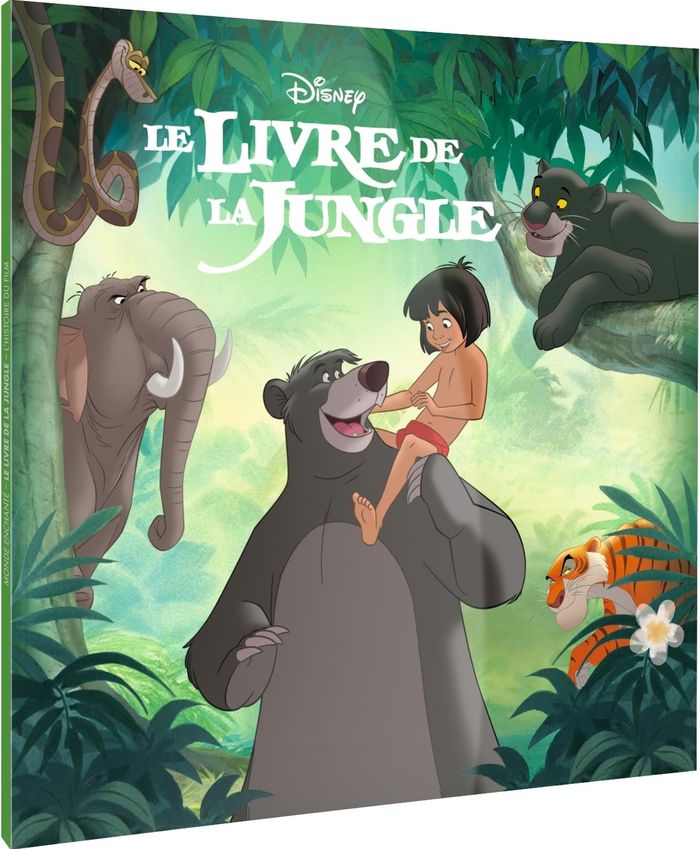 Couverture du livre « Le livre de la jungle » de Walt Disney company, librairie Les Contes Infusés à Corte
