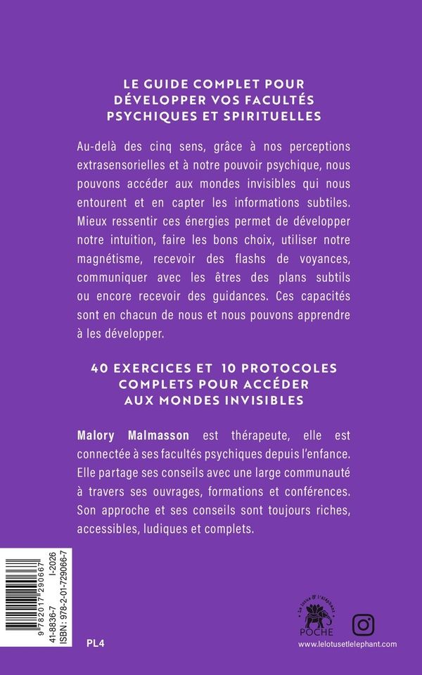 Quatrième de couverture de « Développez vos facultés extra sensorielles »