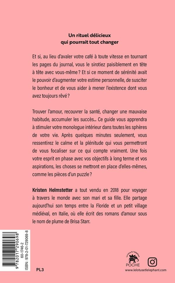 Quatrième de couverture de « UN CAFE AVEC SOI - FAIRE ENTRER LA MAGIE DANS SA VIE 5 MINUTES PAR JOUR »