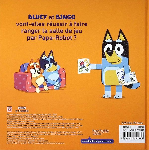 Quatrième de couverture de « BLUEY - PAPA-ROBOT »