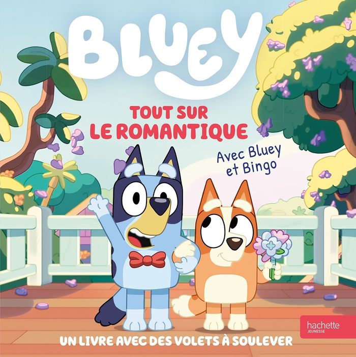 Couverture du livre « Tout sur le romantique avec Bluey et Bingo » de BBC Studios - Ladybird Books Ltd, librairie Les Contes Infusés à Corte