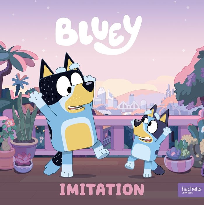 Couverture du livre « Bluey : imitation » de Ladybird Books Ltd, librairie Les Contes Infusés à Corte