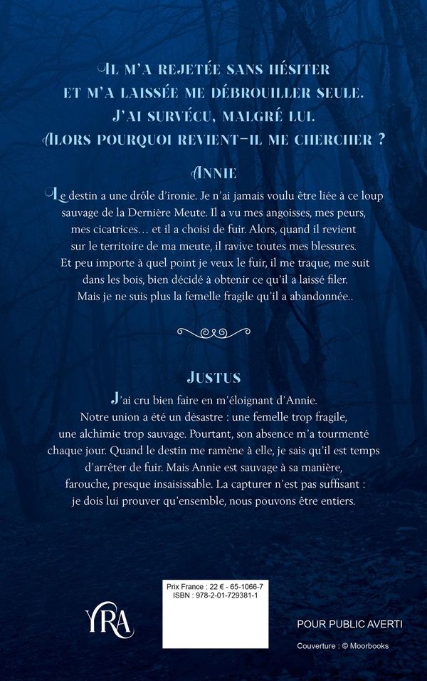 Quatrième de couverture de « Rejetée par le sauvage : Les cinq meutes »